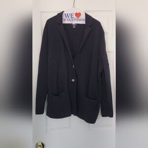 Black Button-Up Cardigan